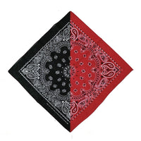 Bandana rouge et noir