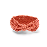 Bandeau tricot bébé caramel