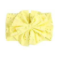 Bandeau pour bébé nœud broderie anglaise