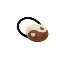 Elastique géométrique Yin et Yang cheveux