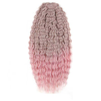 Mèche cheveux bouclés rose