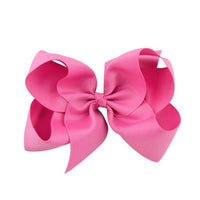 Grande barrette a cheveux nœud rose
