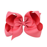 Grande barrette a cheveux nœud rose