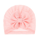 Turban bonnet fille rose