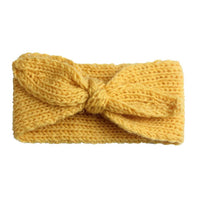 Bandeau tricot bébé noisette